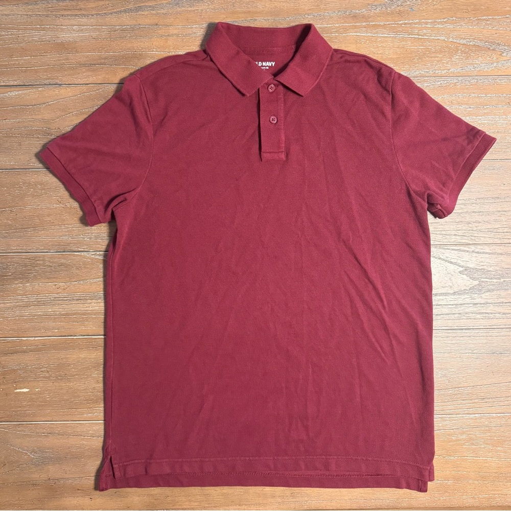 Old Navy Men's Deep Red Polo Shirt